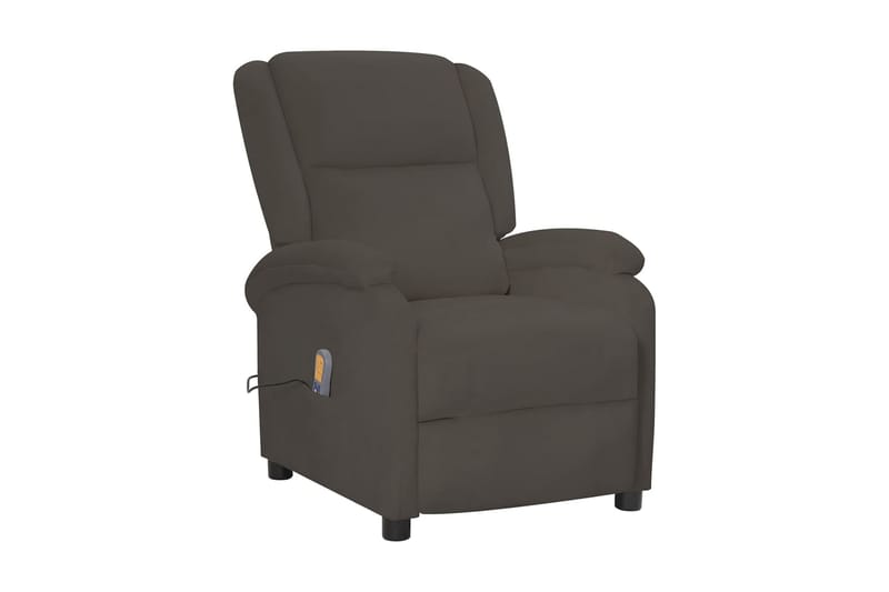 Massagefåtölj mörkgrå sammet - Mörkgrå - Kök & hushåll - Personvård & hälsa - Massage & välbefinnande - Massagestolar & massagefåtöljer