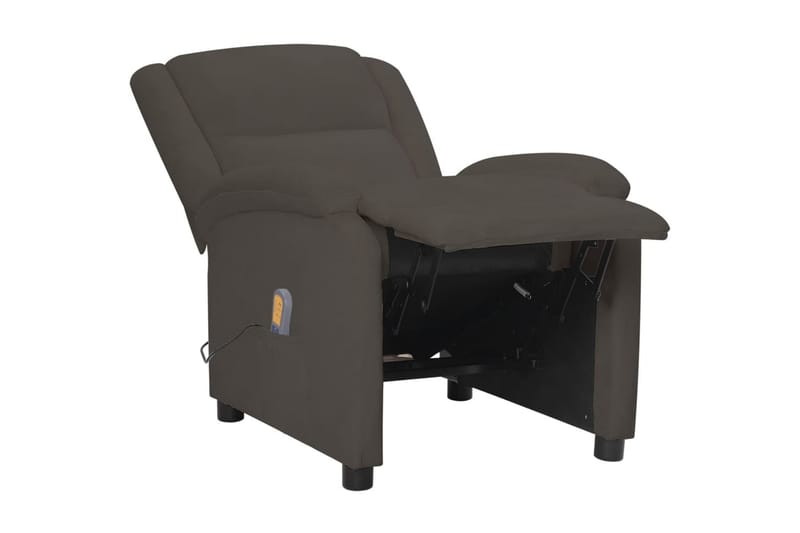 Massagefåtölj mörkgrå sammet - Mörkgrå - Kök & hushåll - Personvård & hälsa - Massage & välbefinnande - Massagestolar & massagefåtöljer