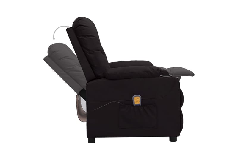 Massagefåtölj svart konstläder - Svart - Kök & hushåll - Personvård & hälsa - Massage & välbefinnande - Massagestolar & massagefåtöljer