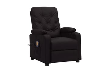 Massagefåtölj svart konstläder