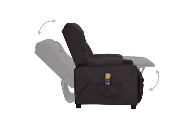 Massagefåtölj svart konstläder - Svart - Kök & hushåll - Personvård & hälsa - Massage & välbefinnande - Massagestolar & massagefåtöljer