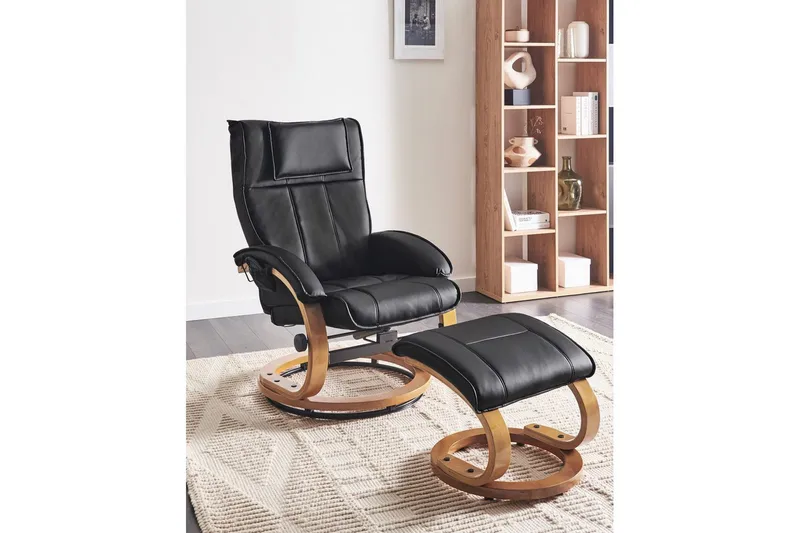 Massagestol Majestic - Svart, ljust trä - Kök & hushåll - Personvård & hälsa - Massage & välbefinnande - Massagestolar & massagefåtöljer