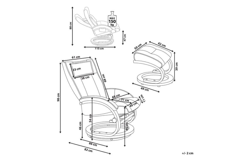 Massagestol Majestic - Svart, ljust trä - Kök & hushåll - Personvård & hälsa - Massage & välbefinnande - Massagestolar & massagefåtöljer