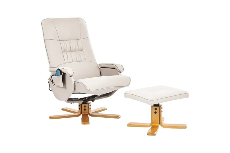 Massagestol Relaxpro - Beige, ljust trä - Kök & hushåll - Personvård & hälsa - Massage & välbefinnande - Massagestolar & massagefåtöljer