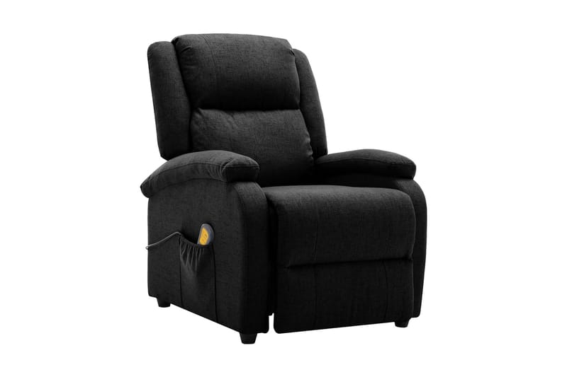 Fåtölj recliner svart tyg - Svart - Kök & hushåll - Personvård & hälsa - Massage & välbefinnande - Massagestolar & massagefåtöljer