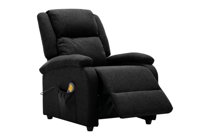 Fåtölj recliner svart tyg - Svart - Kök & hushåll - Personvård & hälsa - Massage & välbefinnande - Massagestolar & massagefåtöljer