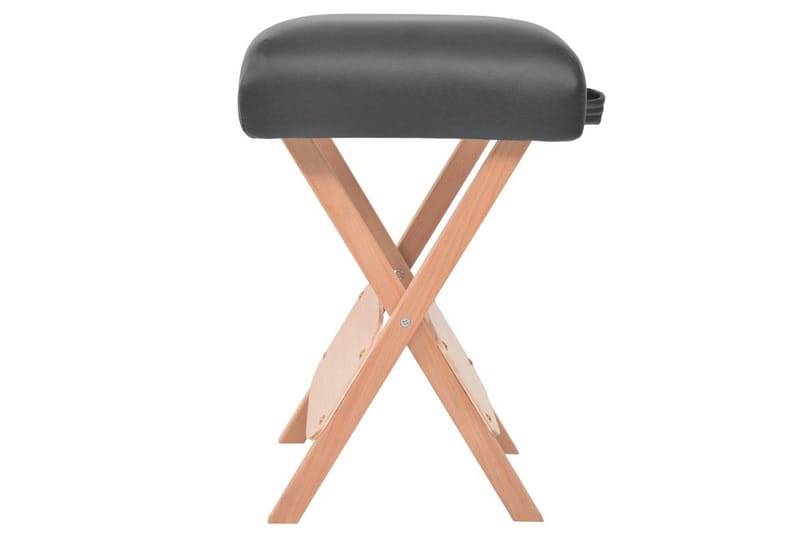 Hopfällbar massagepall med 12 cm tjock sits svart - Svart - Kök & hushåll - Personvård & hälsa - Massage & välbefinnande - Massagestolar & massagefåtöljer