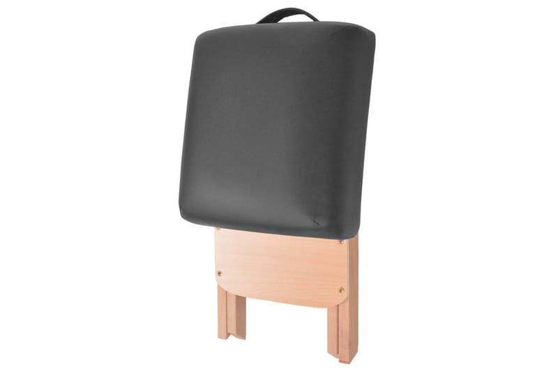 Hopfällbar massagepall med 12 cm tjock sits svart - Svart - Massagestolar & massagefåtöljer