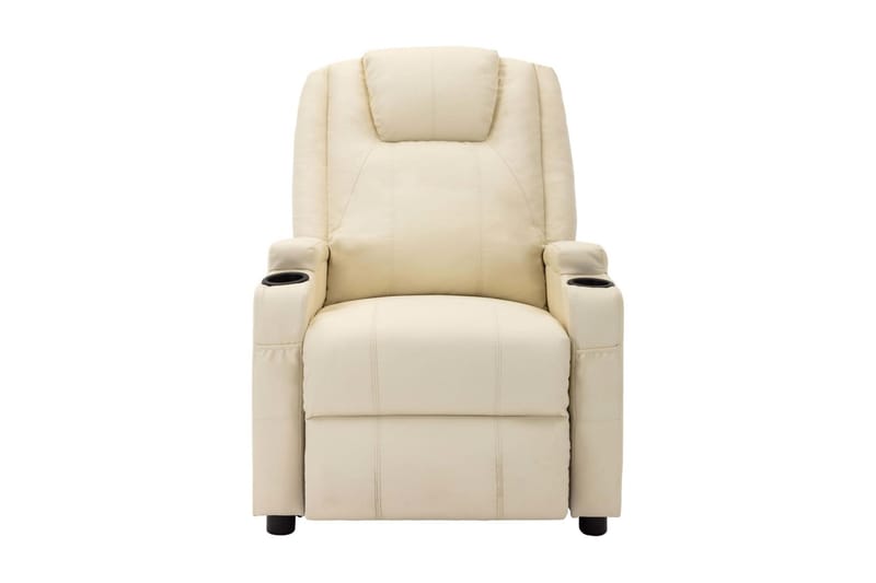 Massagefåtölj gräddvit konstläder - Vit - Kök & hushåll - Personvård & hälsa - Massage & välbefinnande - Massagestolar & massagefåtöljer
