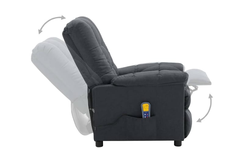 Massagefåtölj ljusgrå tyg - Grå - Kök & hushåll - Personvård & hälsa - Massage & välbefinnande - Massagestolar & massagefåtöljer
