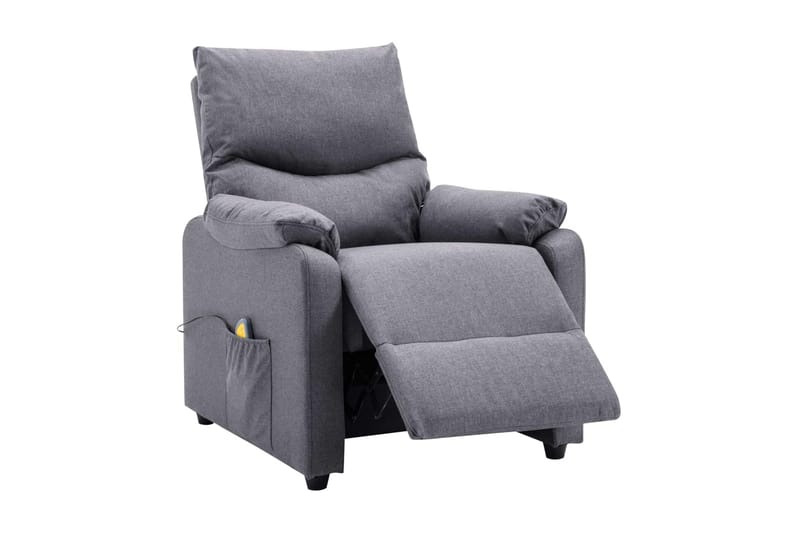 Massagefåtölj ljusgrå tyg - Grå - Kök & hushåll - Personvård & hälsa - Massage & välbefinnande - Massagestolar & massagefåtöljer