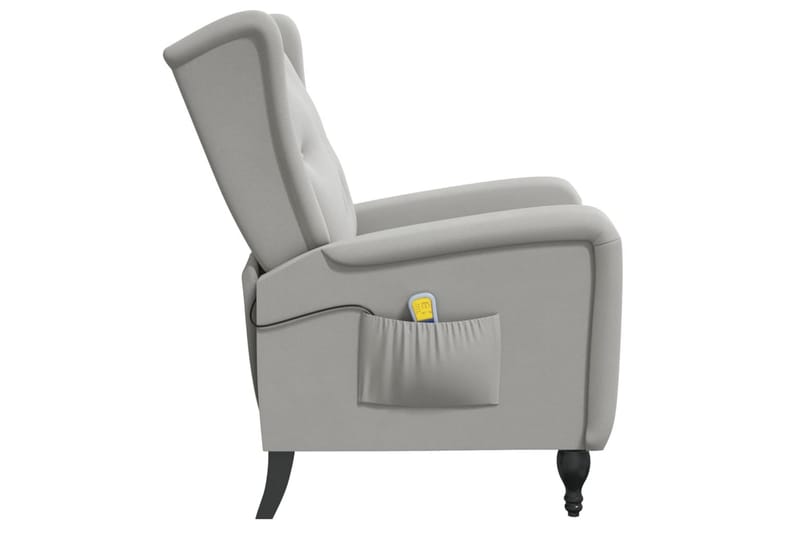 Massagefåtölj ljusgrön sammet - Grå - Kök & hushåll - Personvård & hälsa - Massage & välbefinnande - Massagestolar & massagefåtöljer