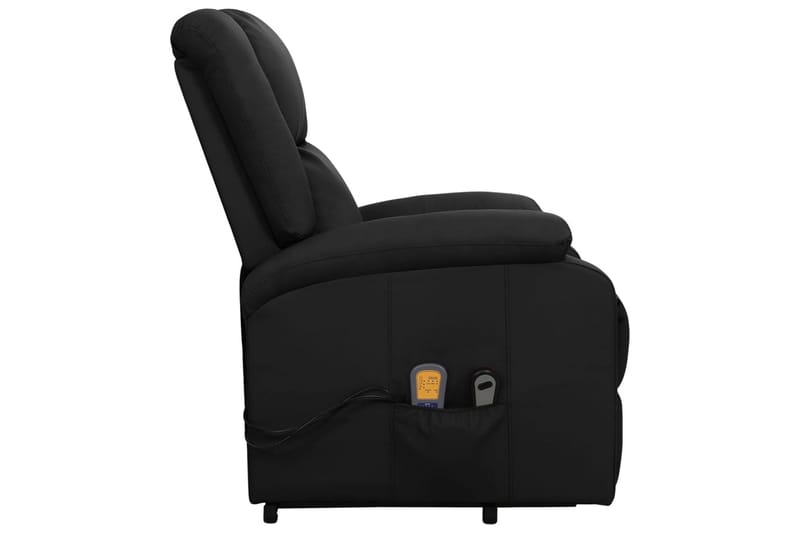 Massagefåtölj med uppresningshjälp svart konstläder - Svart - Kök & hushåll - Personvård & hälsa - Massage & välbefinnande - Massagestolar & massagefåtöljer