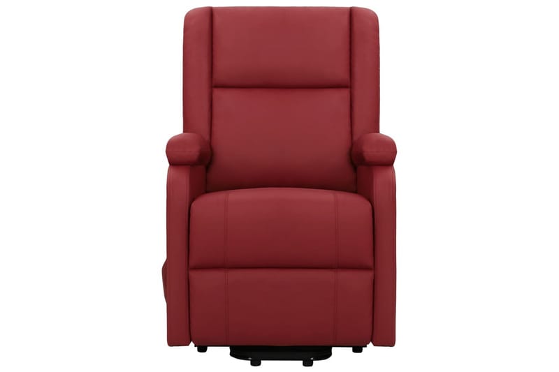 Massagefåtölj med uppresningshjälp Vinröd konstläder - Vinröd - Kök & hushåll - Personvård & hälsa - Massage & välbefinnande - Massagestolar & massagefåtöljer