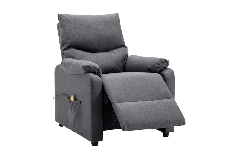Massagefåtölj mörkgrå tyg - Grå - Kök & hushåll - Personvård & hälsa - Massage & välbefinnande - Massagestolar & massagefåtöljer