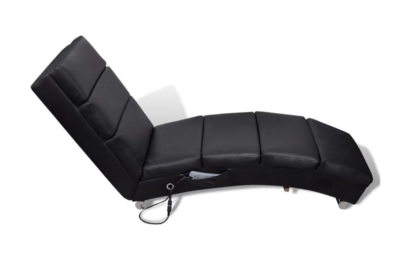 Massagefåtölj svart konstläder - Svart - Kök & hushåll - Personvård & hälsa - Massage & välbefinnande - Massagestolar & massagefåtöljer