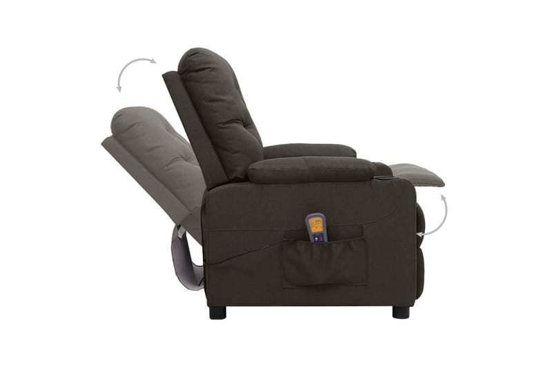 Massagefåtölj taupe tyg - Brun - Kök & hushåll - Personvård & hälsa - Massage & välbefinnande - Massagestolar & massagefåtöljer