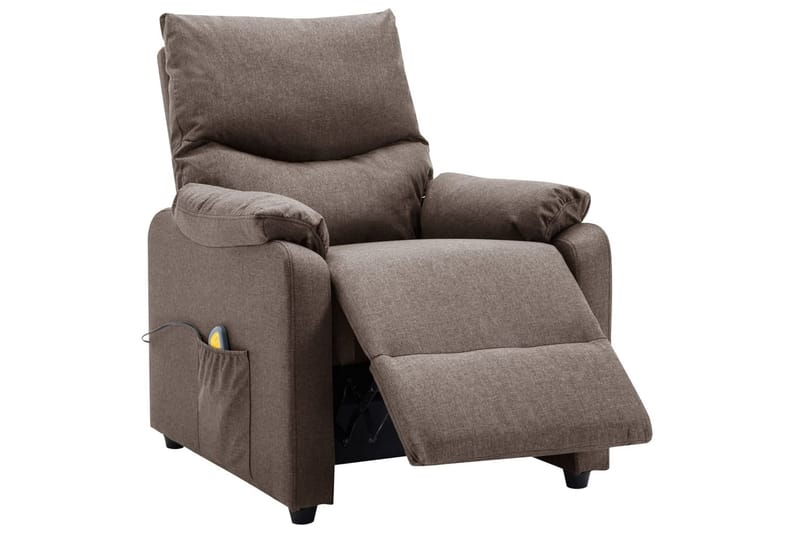 Massagefåtölj taupe tyg - Taupe - Kök & hushåll - Personvård & hälsa - Massage & välbefinnande - Massagestolar & massagefåtöljer