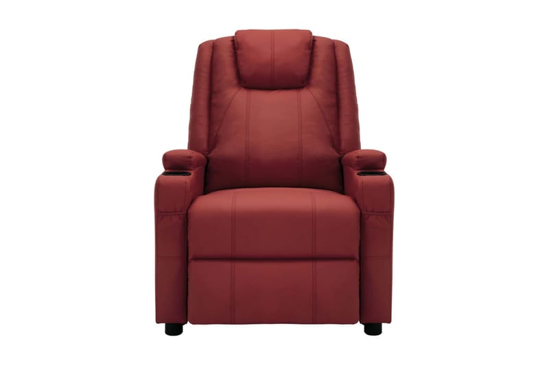 Massagefåtölj vinröd konstläder - Röd - Kök & hushåll - Personvård & hälsa - Massage & välbefinnande - Massagestolar & massagefåtöljer