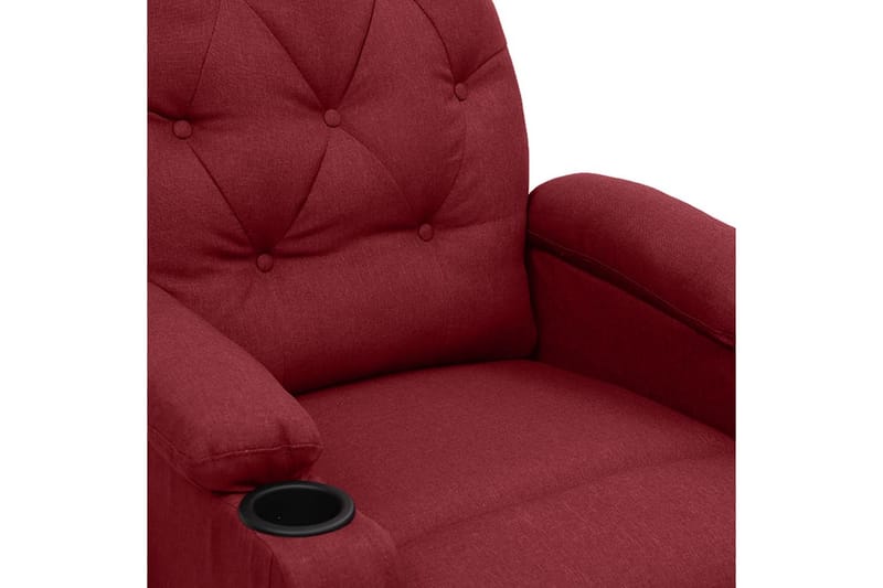 Massagefåtölj vinröd tyg - Röd - Kök & hushåll - Personvård & hälsa - Massage & välbefinnande - Massagestolar & massagefåtöljer