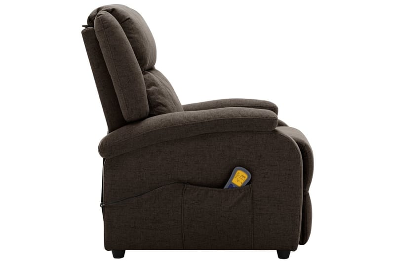 Öronlappsfåtölj recliner mörkbrun tyg - Mörkbrun - Möbler - Vardagsrum - Fåtöljer - Biofåtöljer & reclinerfåtöljer