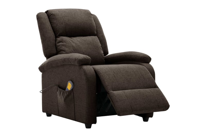 Öronlappsfåtölj recliner mörkbrun tyg - Mörkbrun - Möbler - Vardagsrum - Fåtöljer - Biofåtöljer & reclinerfåtöljer