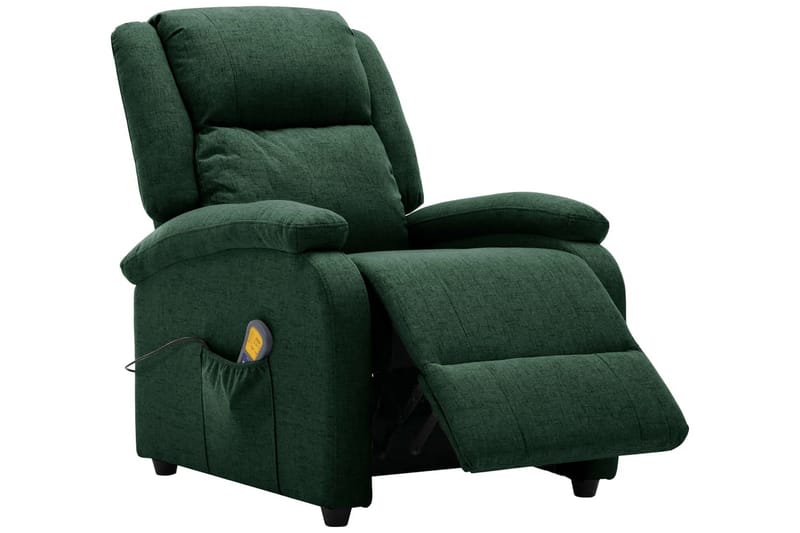 Öronlappsfåtölj recliner mörkgrön tyg - Mörkgrön - Möbler - Vardagsrum - Fåtöljer - Öronlappsfåtölj