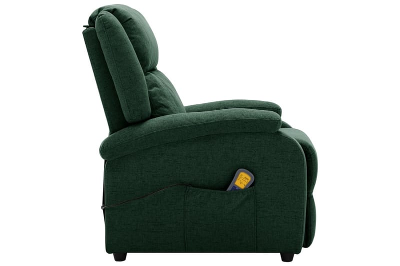 Öronlappsfåtölj recliner mörkgrön tyg - Mörkgrön - Möbler - Vardagsrum - Fåtöljer - Öronlappsfåtölj