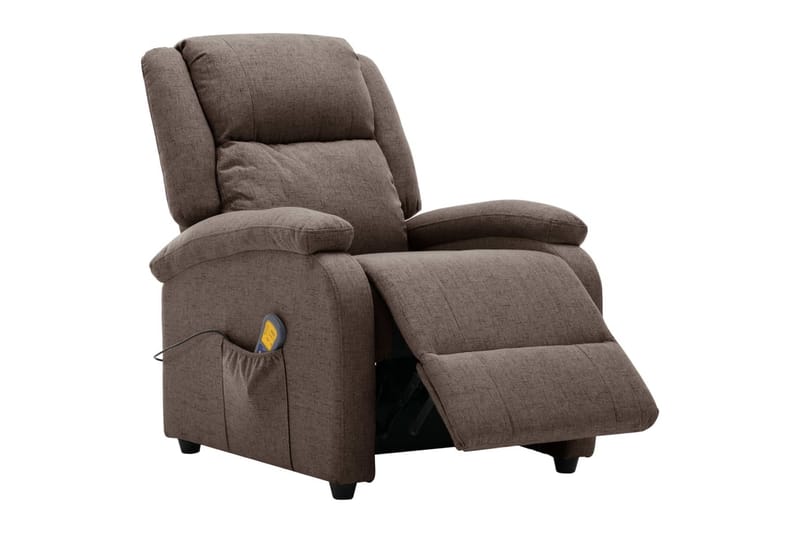 Öronlappsfåtölj recliner taupe tyg - Taupe - Möbler - Vardagsrum - Fåtöljer - Biofåtöljer & reclinerfåtöljer