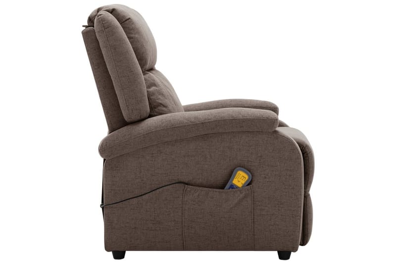Öronlappsfåtölj recliner taupe tyg - Taupe - Möbler - Vardagsrum - Fåtöljer - Biofåtöljer & reclinerfåtöljer