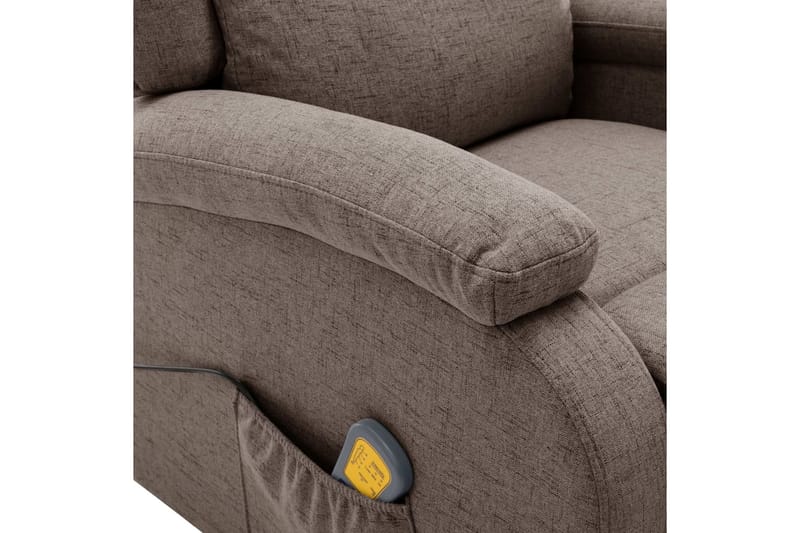 Öronlappsfåtölj recliner taupe tyg - Taupe - Möbler - Vardagsrum - Fåtöljer - Biofåtöljer & reclinerfåtöljer