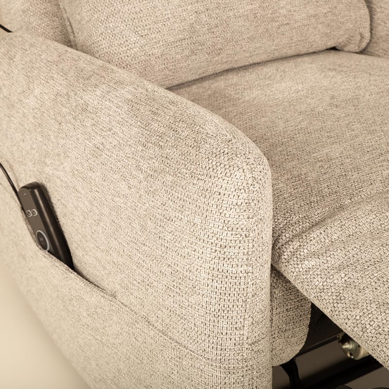 Reclinerfåtölj Gränor med elektrisk mekanism och massagefunktion - Beige - Kök & hushåll - Personvård & hälsa - Massage & välbefinnande - Massagestolar & massagefåtöljer