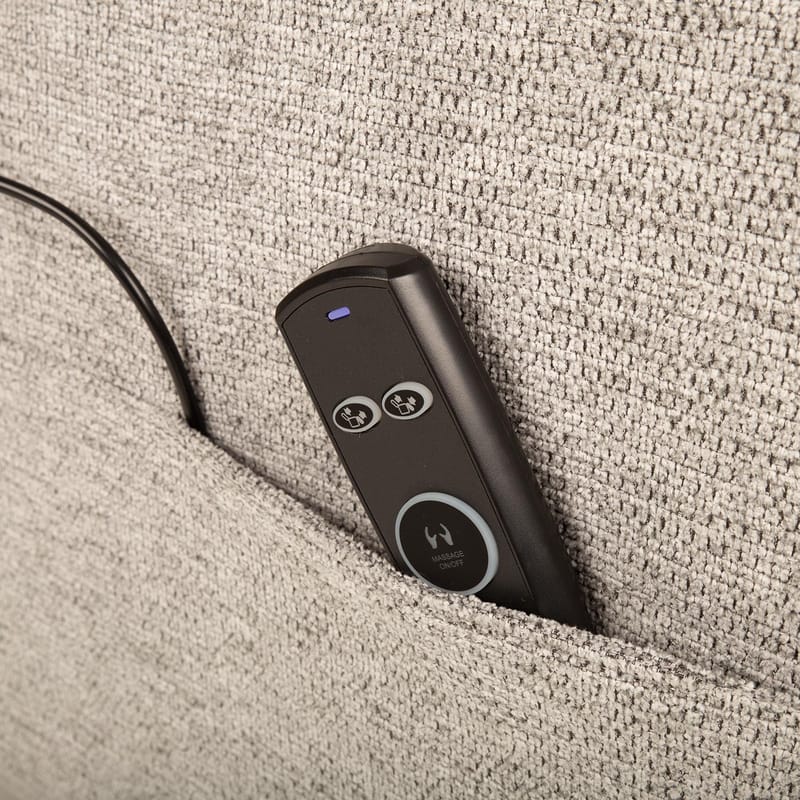 Reclinerfåtölj Gränor med elektrisk mekanism och massagefunktion - Grå - Kök & hushåll - Personvård & hälsa - Massage & välbefinnande - Massagestolar & massagefåtöljer