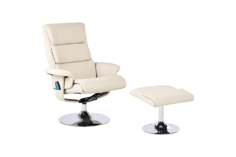 Reclinerfåtölj Legend, Beige, Silver