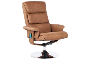Reclinerfåtölj Legend - Brun/Silver - Kök & hushåll - Personvård & hälsa - Massage & välbefinnande - Massagestolar & massagefåtöljer