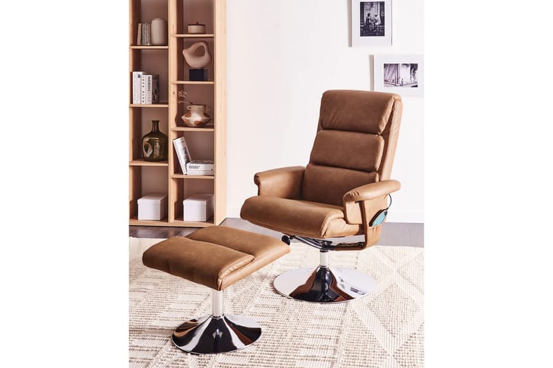 Reclinerfåtölj Legend - Brun/Silver - Kök & hushåll - Personvård & hälsa - Massage & välbefinnande - Massagestolar & massagefåtöljer