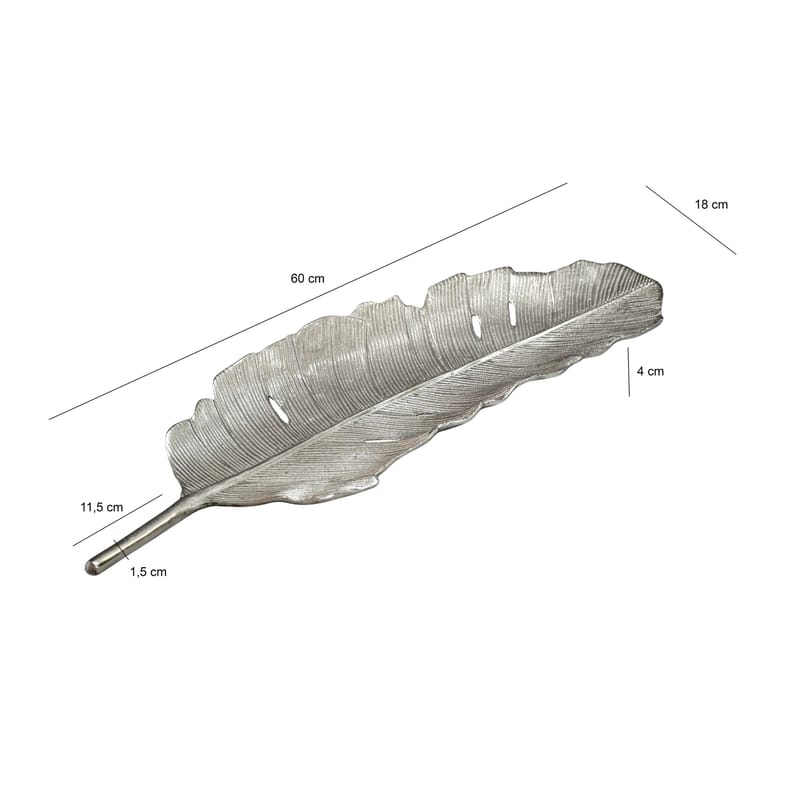Kelvik Dekorationsskål Blad i aluminium - silver - Kök & hushåll - Servering & dukning - Annat för Dukning & Servering - Uppläggning