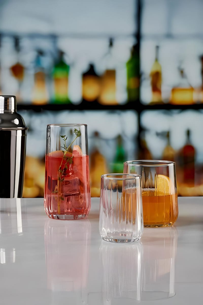 Berriaren Glasset (18 delar) 17x32x32 cm - Transparent - Kök & hushåll - Servering & dukning - Dricksglas - Drinkglas & highballglas