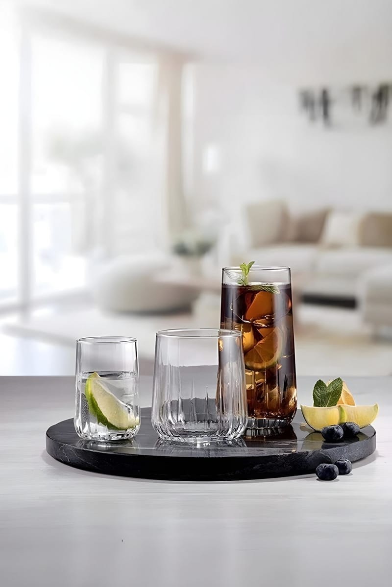Berriaren Glasset (18 delar) 17x32x32 cm - Transparent - Kök & hushåll - Servering & dukning - Dricksglas - Drinkglas & highballglas