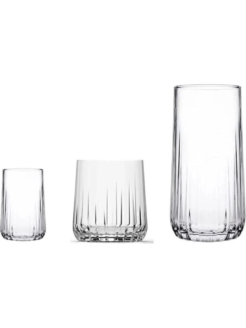 Berriaren Glasset (18 delar) 17x32x32 cm - Transparent - Kök & hushåll - Servering & dukning - Dricksglas - Drinkglas & highballglas