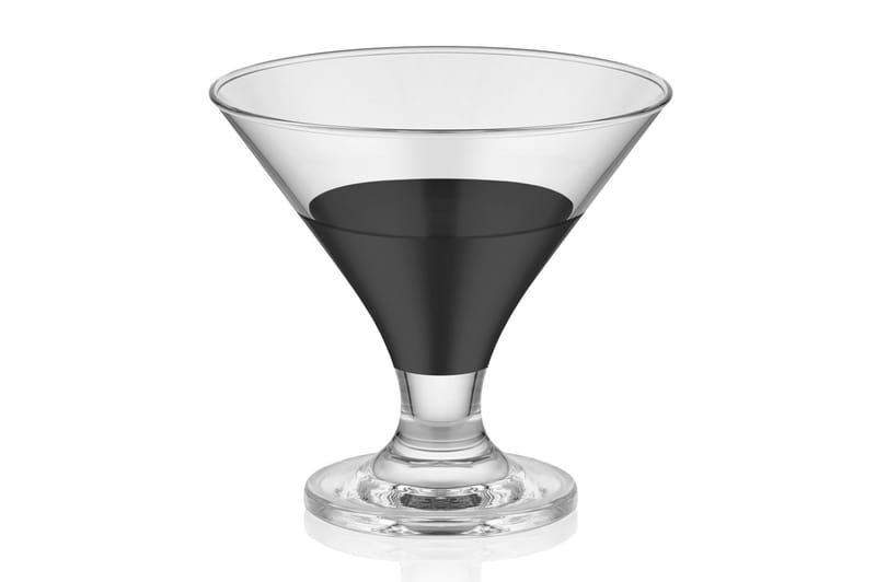 GLASS SET 6-pack Svart - Cocktailglas