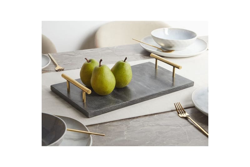 Bricka Dimari Svart/guld - Svart/guld - Kök & hushåll - Servering & dukning - Fat & brickor - Serveringsfat & serveringsbricka