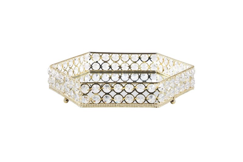 Bricka Vatan Guld, 28x25x6 cm, Guld, 28x25x6 cm