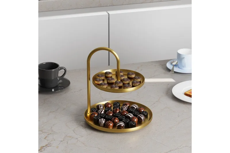 Dekorativt Metalltillbehör Mirven - Guld - Kök & hushåll - Servering & dukning - Fat & brickor - Serveringsfat & serveringsbricka