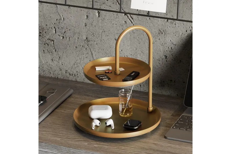 Dekorativt Metalltillbehör Mirven - Guld - Kök & hushåll - Servering & dukning - Fat & brickor - Serveringsfat & serveringsbricka