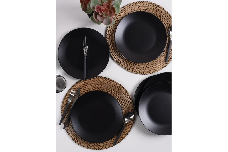 Khati Serveringsfat 25 cm, Mattsvart