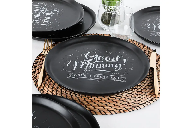 Khokan Serveringsfat 28 cm, Mattsvart