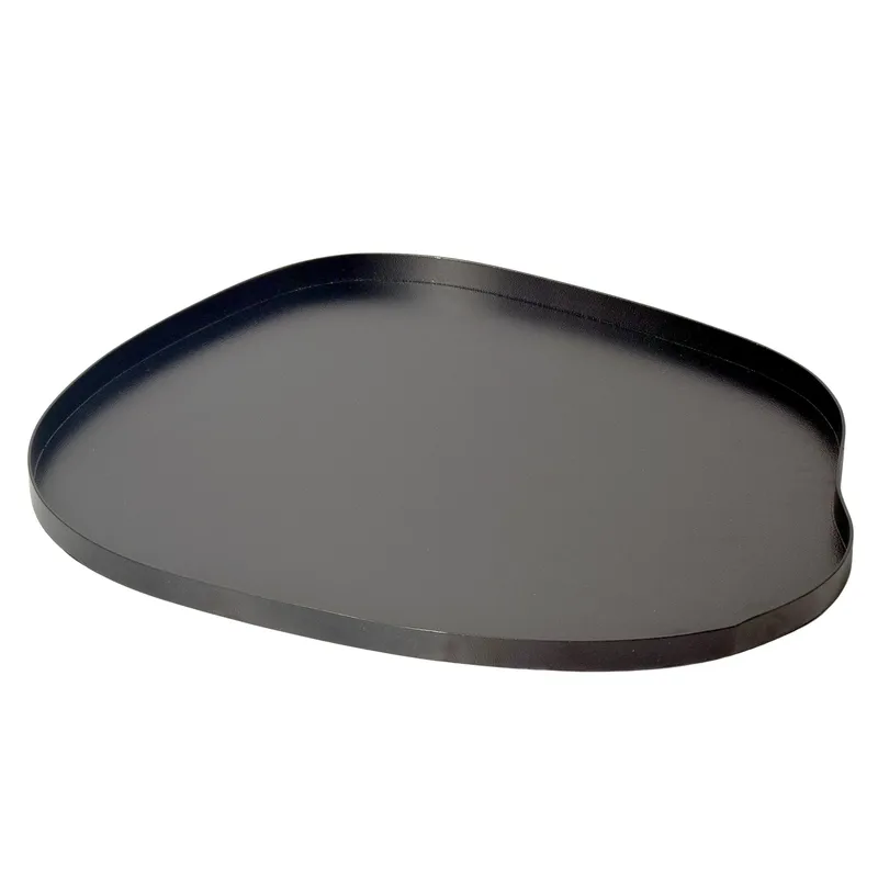 Ralven Dekorationsfat 35 cm i metall med organisk design, matt svart