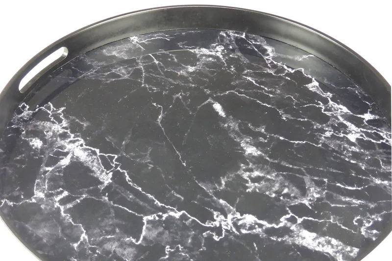 Saturn Serveringsbricka - Svart/Glas/Plast - Kök & hushåll - Servering & dukning - Fat & brickor - Serveringsfat & serveringsbricka