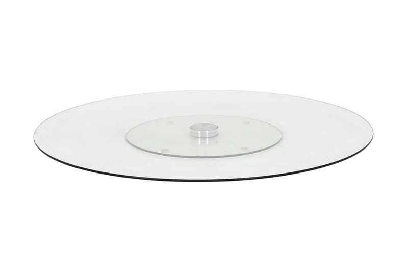Snurrbar serveringsbricka transparent 60 cm härdat glas - Transparent - Fat & brickor - Serveringsfat & serveringsbricka